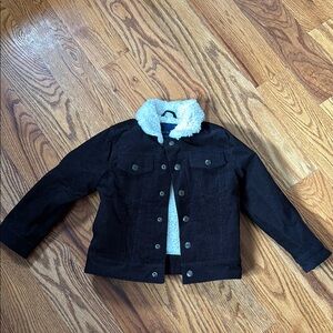 Janie and Jack Black Corduroy Jacket